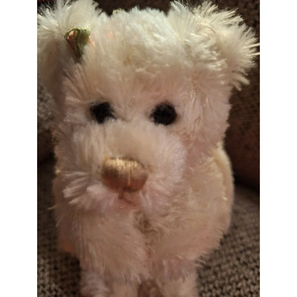 First & Main‎ White Plush Teddy Bear Angel Huggums Collectible No 1302 Flower